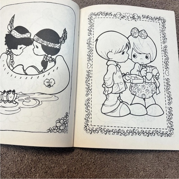 Precious Moments Coloring Book #1635-14 Vintage 1990 Golden Book UNUSED - Picture 3 of 4
